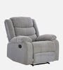 Illinois Fabric 1 Seater Manual Recliner in Grey Colour